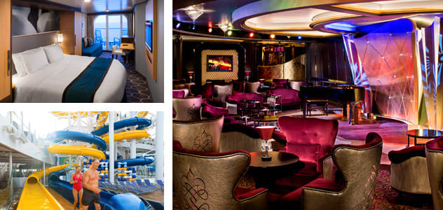 Balcony Cabin, Waterslides and Jazz on 4 - Courtesy of Royal Caribbean